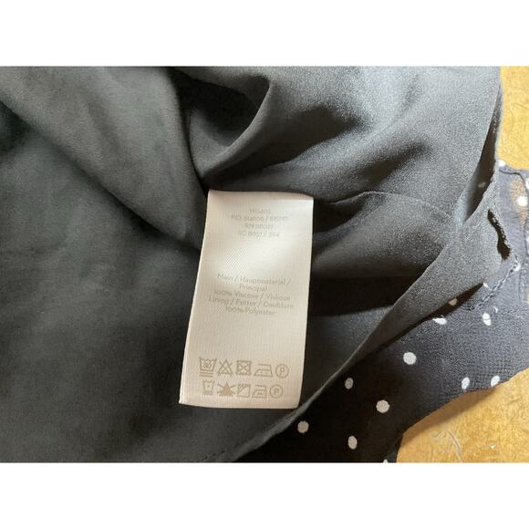 Boden Polka Dot Floral Black Ivy Boho Midi Dress US 14R - Picture 9 of 10